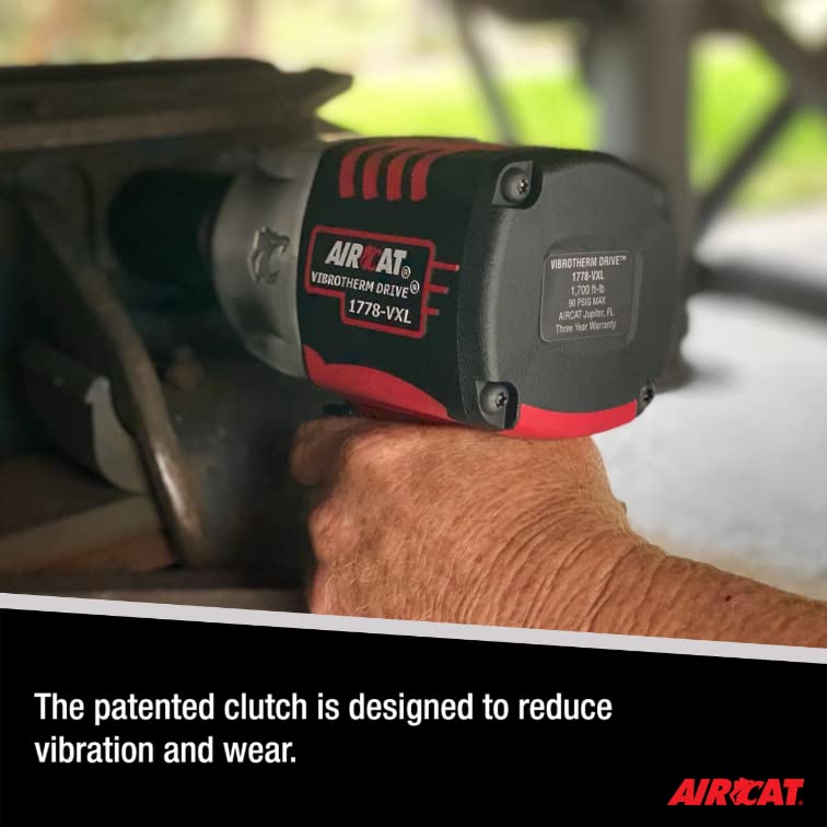 AIRCAT Pneumatic Tools 1778-VXL 3/4-Inch Vibrotherm Drive Composite Impact Wrench : Ergonomic Impact Wrench : Compact & Low Weight Pneumatic Power Tool - Image 3