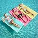 Sloosh Inflatable Pool Floats RaftFloating Lounge for Adults64x32 inch Swimming Mat Pool Mattress with Headrest3 Pack Float Air Mat for Summer Water Beach FunBluePinkYellow - Image 3
