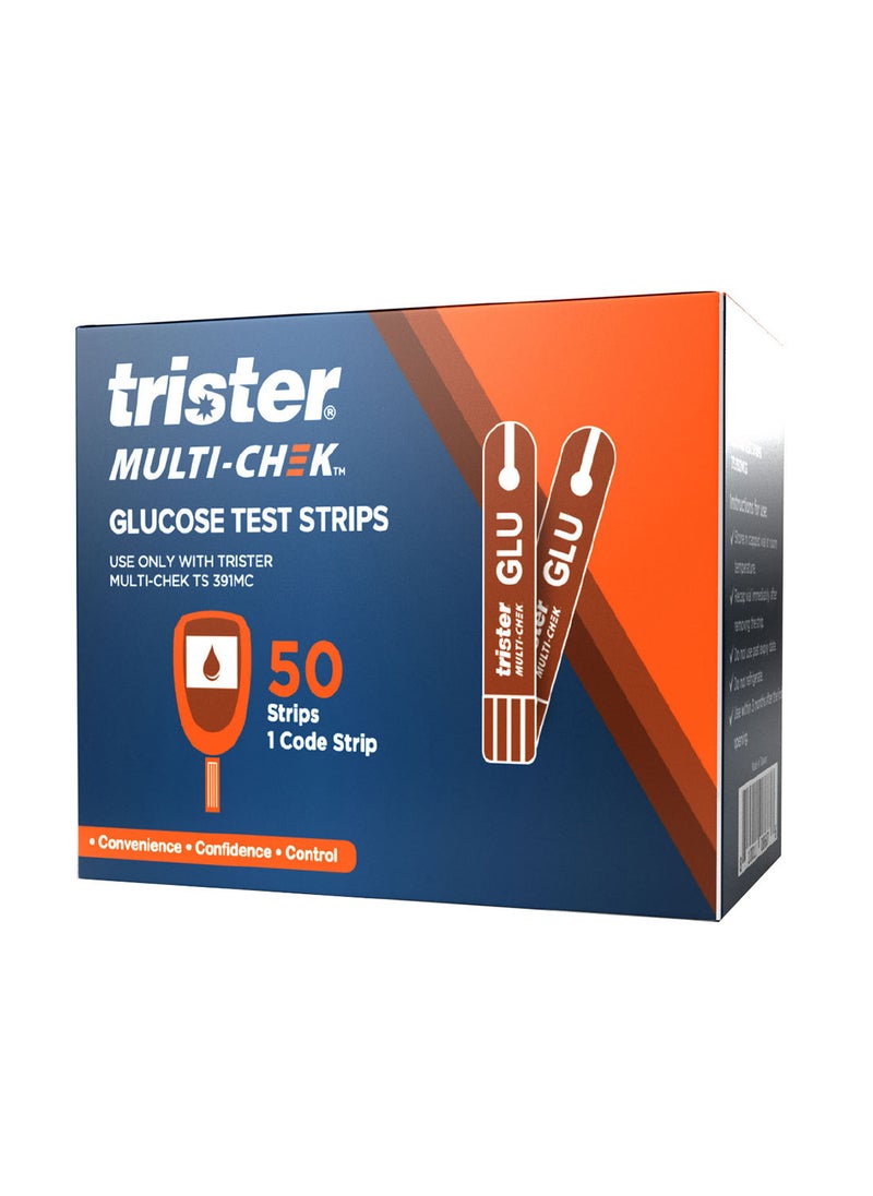 trister - ملتي تشيك جلوكوز، 50 شريط اختبار - Image 1