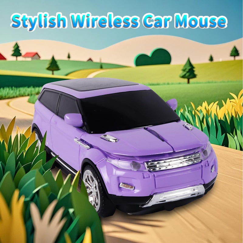 elec Space Wireless Mouse Car Computer Mouse for PC Laptop (Purple) - Image 3
