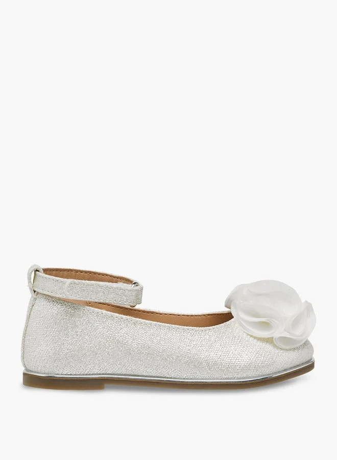 Barefeet Girls Floral Accent Mary Jane Shoes Ramadan Collections