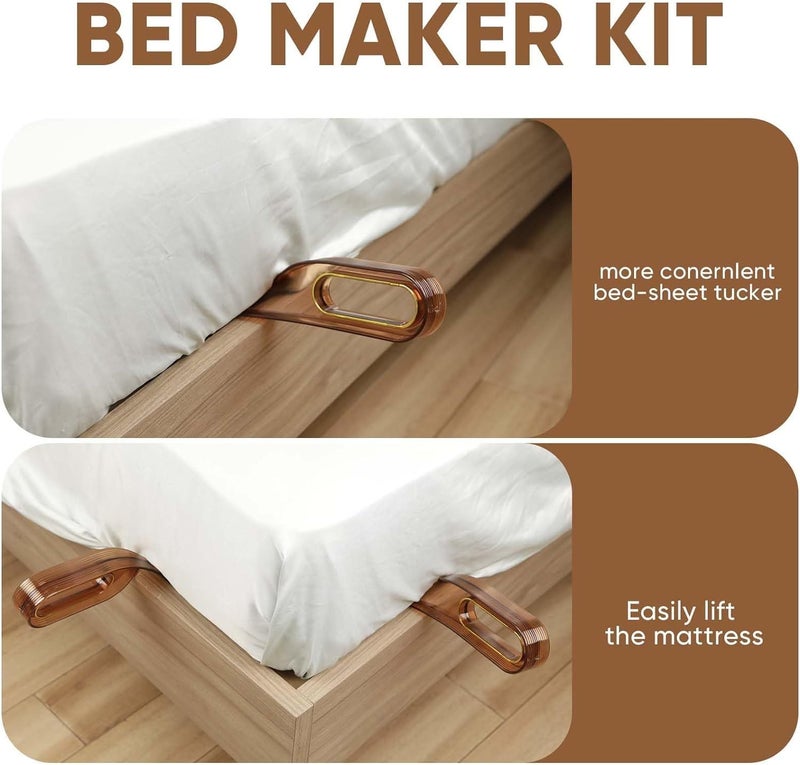 THE SR BRAND SR New Bed Sheet Tucker Tool - Durable Bed Maker Tool to Keep Sheets in Place - No More Lifting The Mattress (11 inch) (Pack of 2) - Image 2