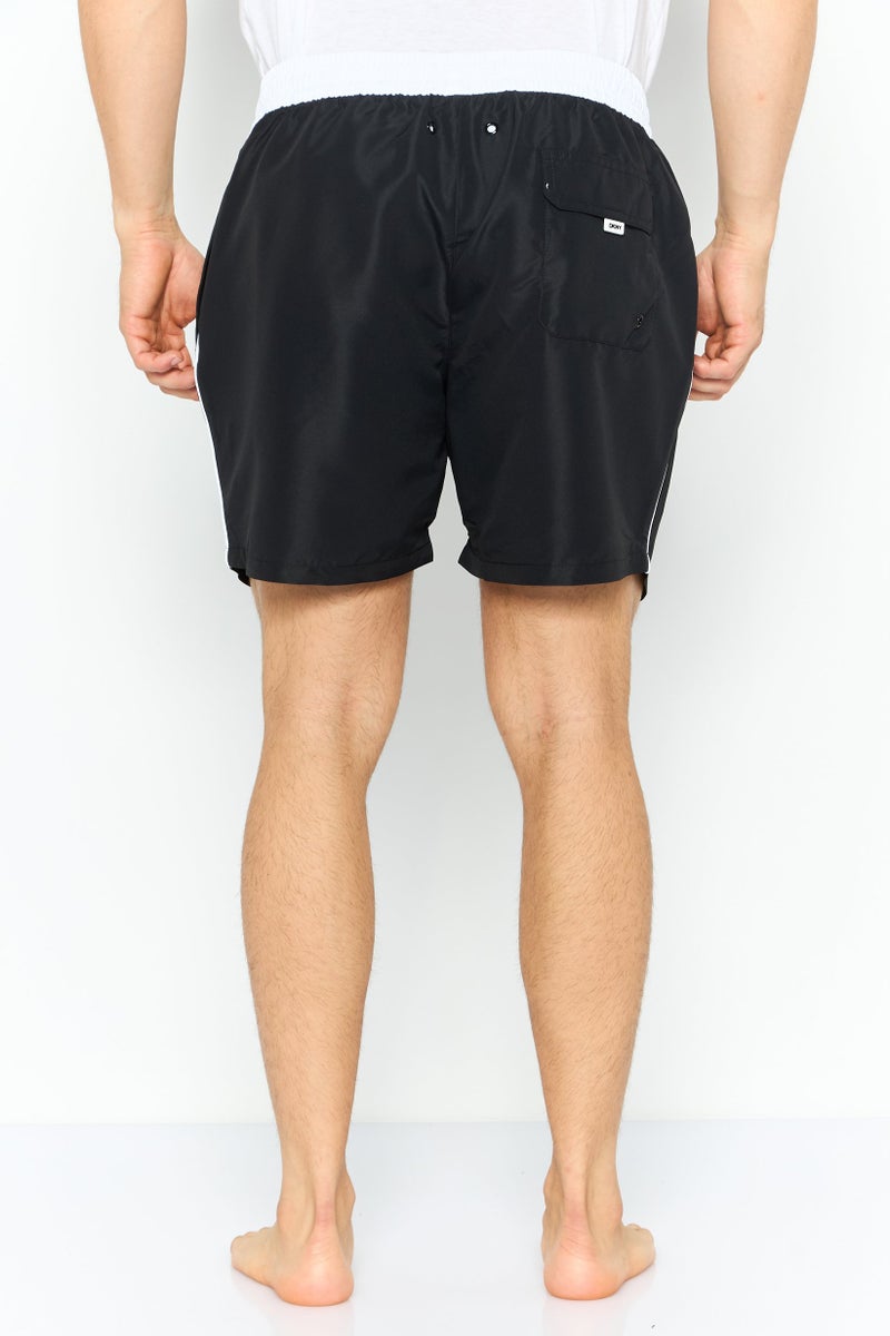 DKNY Men Brand Logo Board Shorts, Black - Image 4