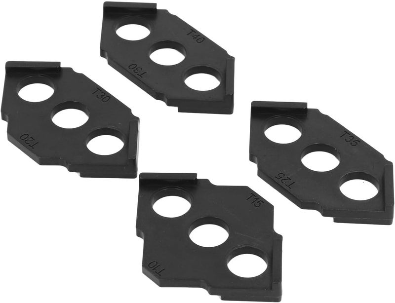 4PCS C Corner Router Templates Professional Woodworking Jig Kit for Straight Bevel Corner Trimming DIY Furniture Making ABS Plastic Durable Tool (Black) - Image 5
