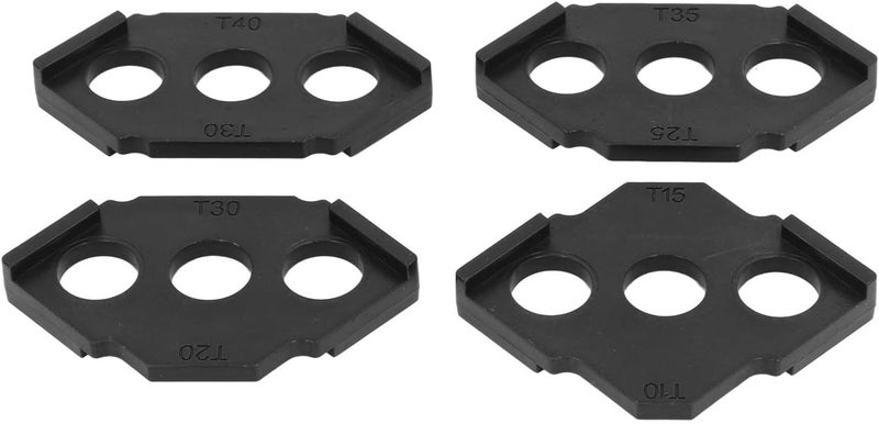 4PCS C Corner Router Templates Professional Woodworking Jig Kit for Straight Bevel Corner Trimming DIY Furniture Making ABS Plastic Durable Tool (Black) - Image 3