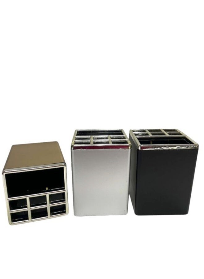 حامل أقلام معدني تصميم أنيق وفاخر لتنظيم المكتب بأسلوب عصري متعدد الالوان - Image 1