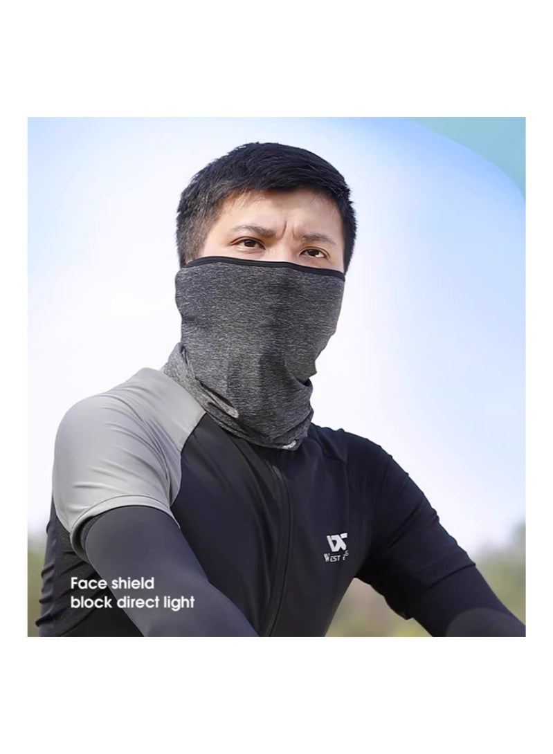ويست بايكنج في الهواء الطلق الدراجات قناع رمادي غامق ، حماية من الأشعة فوق البنفسجية , واقية من الشمس ، التجفيف السريع ، منشفة الوجه ، وشاح ، الصيف الصحراء الرياضة في الهواء الطلق - Image 2