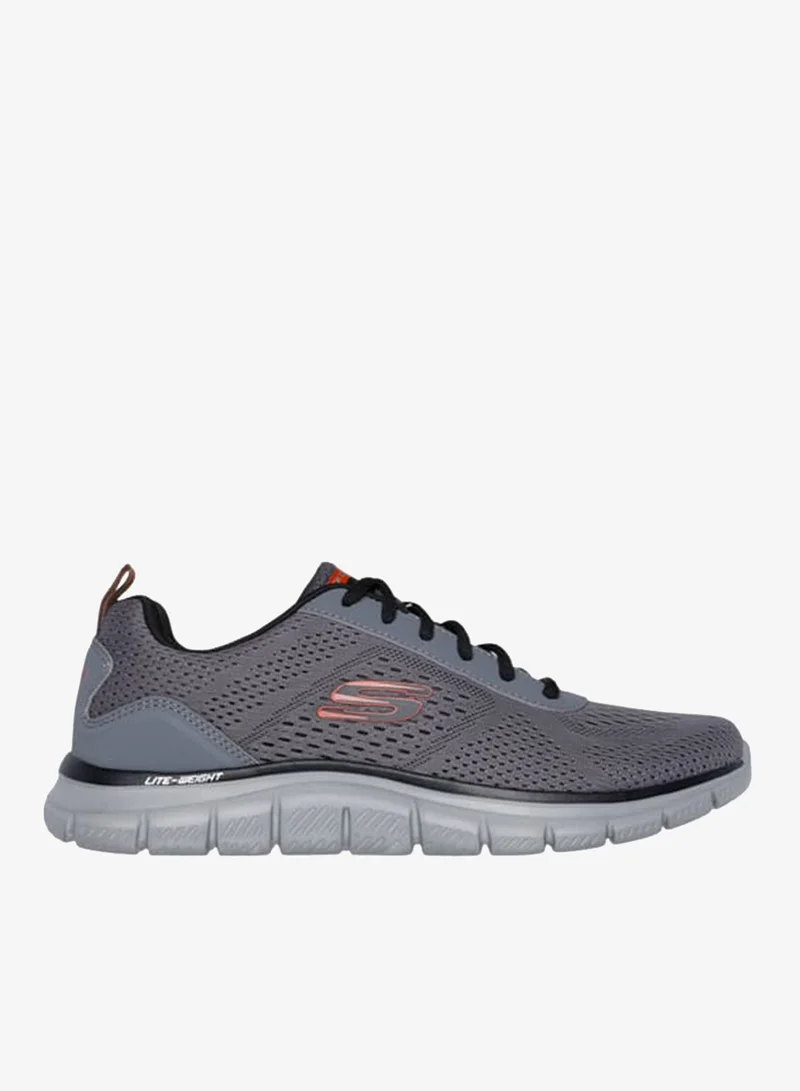 Men's Logo Detail Sports Shoes With Lace-Up Closure - Track