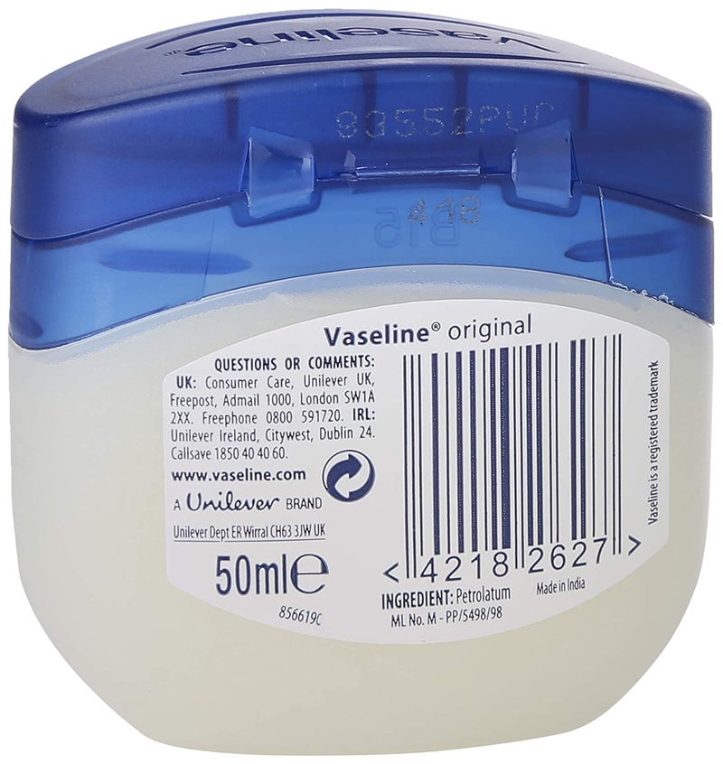 Vaseline فازلين هيلينغ جيلي للبشرة الجافة وتخفيف الإكزيما الأصلي 100% هلام بترولي نقي 1.75 أونصة (عبوة من 1) - Image 2