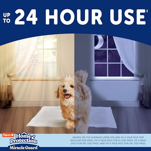 Hartz New! Hartz Home Protection Miracle Guard Dog Pads, XXL Size 20 Count, 3X Absorbency & 3X Longer use, Won't Leak and Odor Eliminating - Image 2