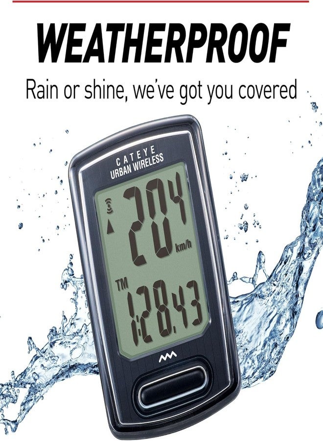 CATEYE Urban Wireless Bike Computer - Analog Speedometer & Odometer with Calorie Tracking, FlexTight™ Mount, Auto Start/Stop, Programmable Odometer & Easy Setup for All Bikes - Image 4