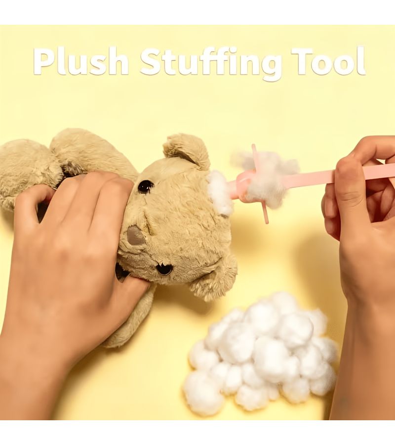 3D Printed Doll Stuffing Tool Set Orange White Purple Pink Ergonomic Filling Kit - Image 5
