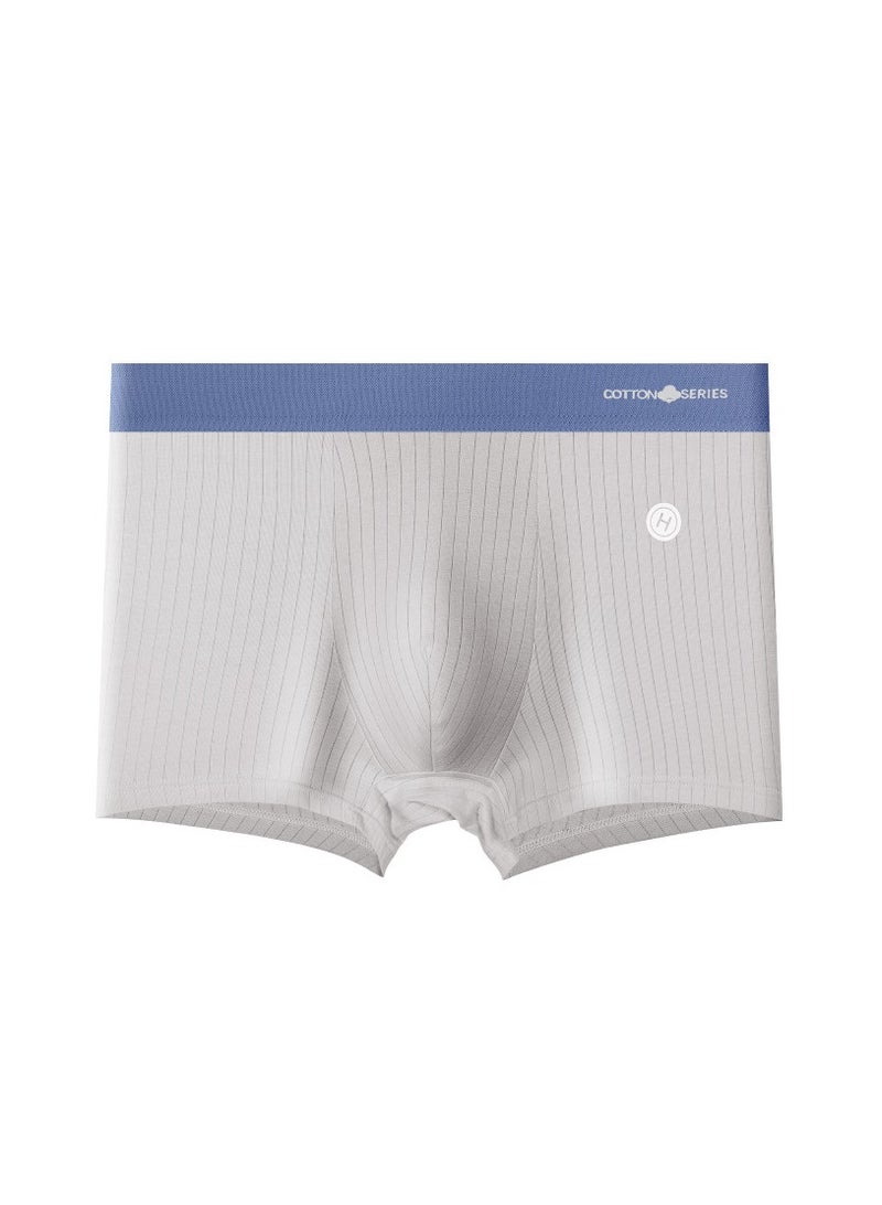 Boxed Men's Solid Color Breathable Four Corner Underwear Of 4 Pieces  - Image 3