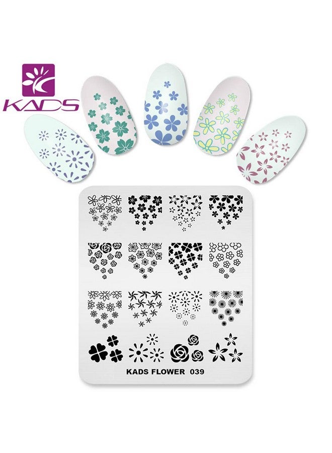 KADS Nail Art Stamp Plate Flower Series Nail stamping plate Template Image Plate Nail Art DIY Decoration Tool - Image 4