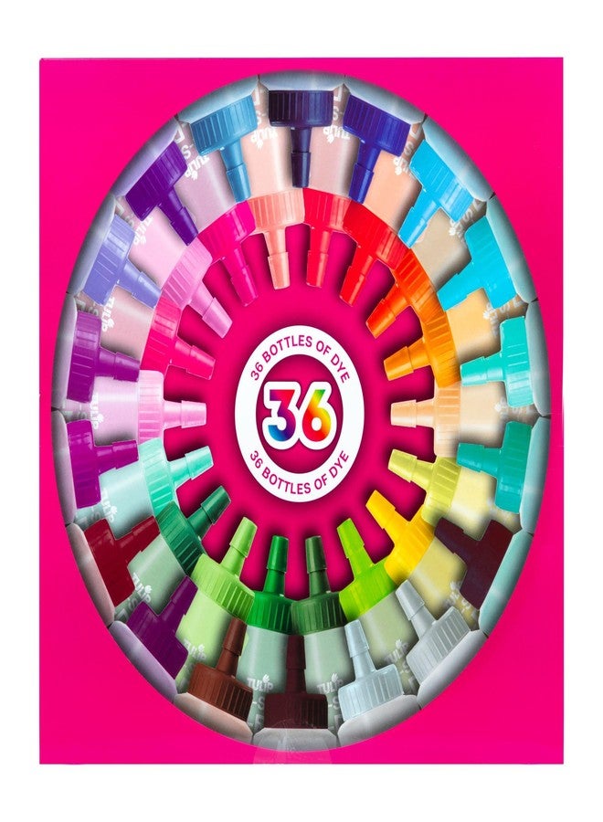 توليب صبغة توليب وان ستيب تاي داي كولور مانيا، 36 لونًا نابضًا بالحياة، مجموعة صبغة تاي داي الكل في واحد للمجموعات الكبيرة، زجاجات صبغة دائمة للأقمشة مملوءة مسبقًا، قفازات، تعليمات الاستخدام - Image 3