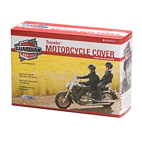 Dowco Guardian 26015-00 Travel Ready Water Resistant Premium Motorcycle Half Cover: Grey, Sportbike - Image 2