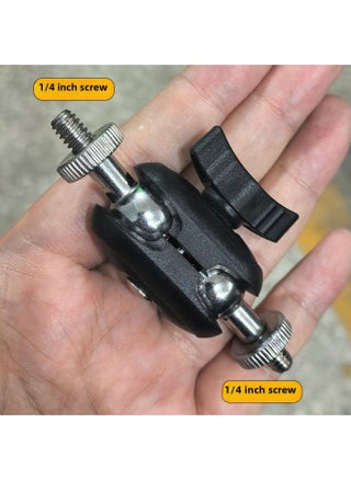 17mm Ball Head To 1/4 Inner And Outer Mobile Phone Bracket Replacement Pan/tilt Universal Wheel Adapter Pea Pods Connection Accessories-Body Color:Double Metal Ball Steering Joint (double 1/4 Screw) - pzsku/Z53F80E5E58D26D60C438Z/45/_/1742807037/00a279ee-aa7d-4df6-83f8-aeb89e7c3421