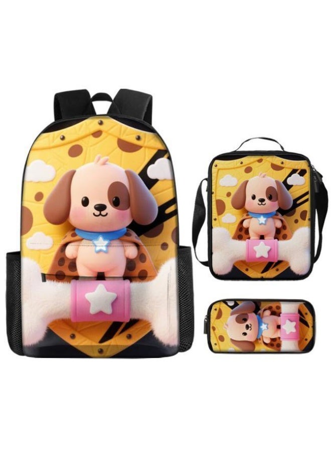 Bright Li Fire Fun cartoon print three-piece set surprise launch! Outing/Sports/Learning General | Cute Design + Super Practical Combination - 22 - Image 2