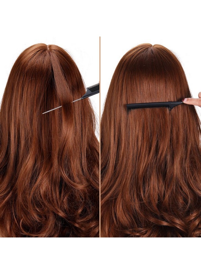 لينوزين 3 عبوات من مشط ذيل الفأر المصنوع من الفولاذ المقاوم للصدأ مع ذيل فأر من ألياف الكربون المقاومة للحرارة (أسود) - Image 3