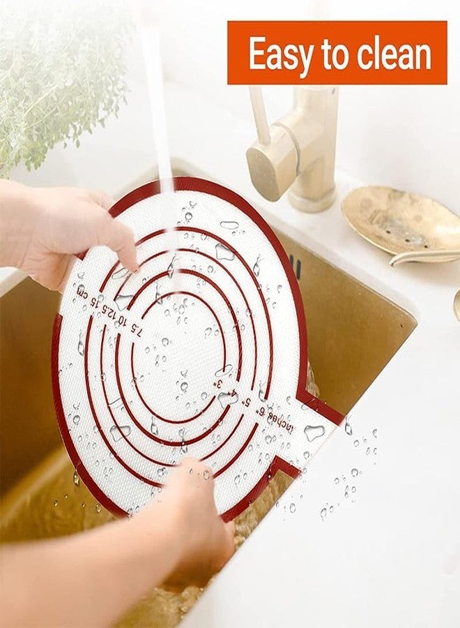 Cielasis 2 Pieces Silicone Bread Sling, Non-Stick Silicone Baking Mat for Sourdough Bread, Easy to Transfer Sourdough Bread,Reusable Long Handles Sourdough Silicone Bread Sling Dutch Oven Baking Mat - Image 5