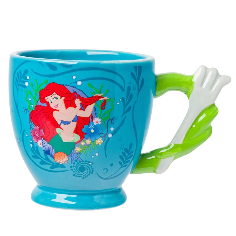 Silver Buffalo Disney Princess The Little Mermaid Ariel Dinglehopper Fork Hair Brush 3D Sculpted Handle Ceramic Mug, 20 Ounces - Image 5