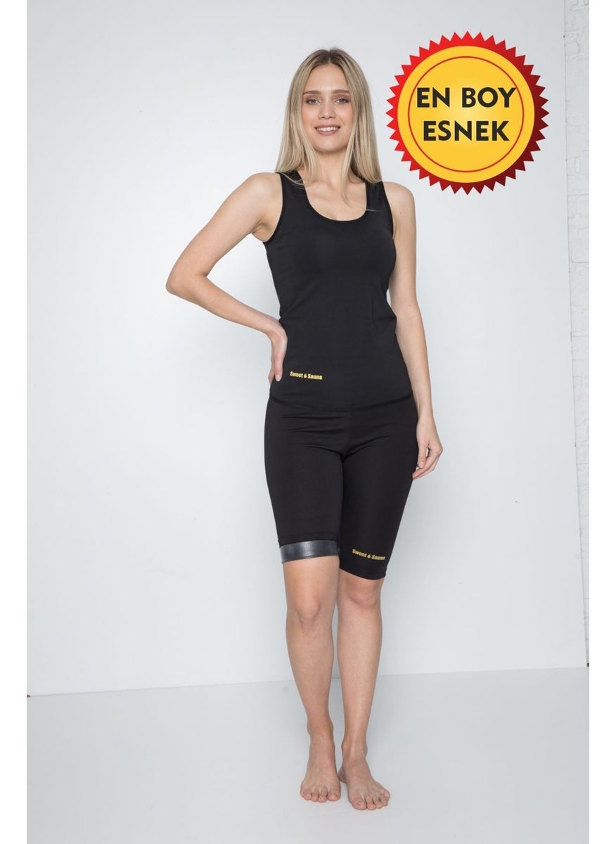 TECHNO 8Q - Sauna Thermal Tank Top and Shorts Exercise Tracksuit Set - Image 1