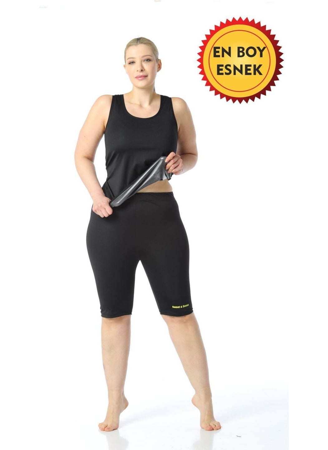 TECHNO 8Q - Sauna Thermal Tank Top and Shorts Exercise Tracksuit Set - Image 1