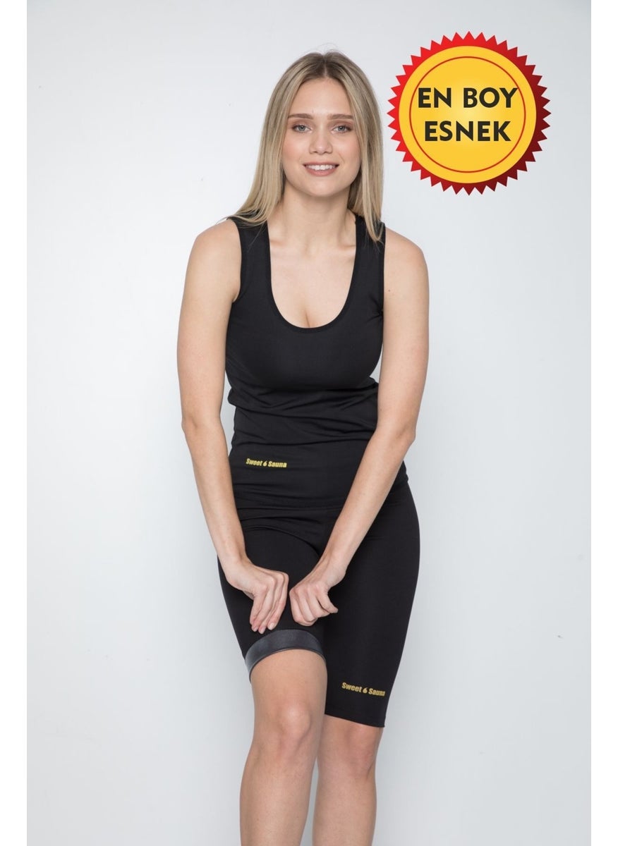 TECHNO 8Q - Sauna Thermal Tank Top and Shorts Exercise Tracksuit Set - Image 1