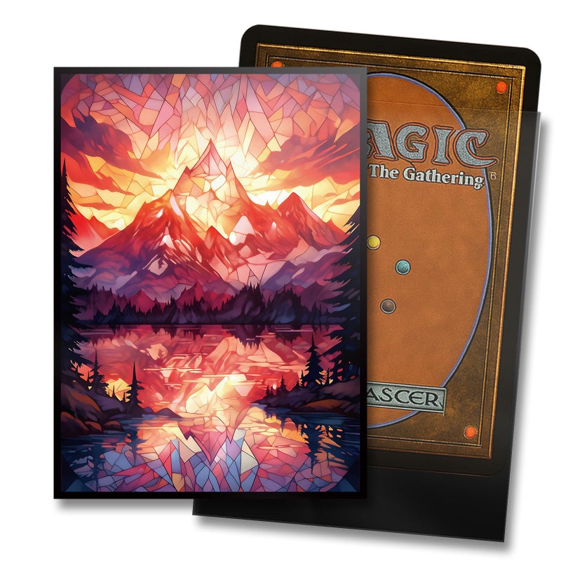 Kiiransr MTG Card Sleeves - Moutain Ultra Clear Front & Matte Finish Back, 100 Count Standard Size Matte Art Sleeve for Magic The Gathering - Image 2