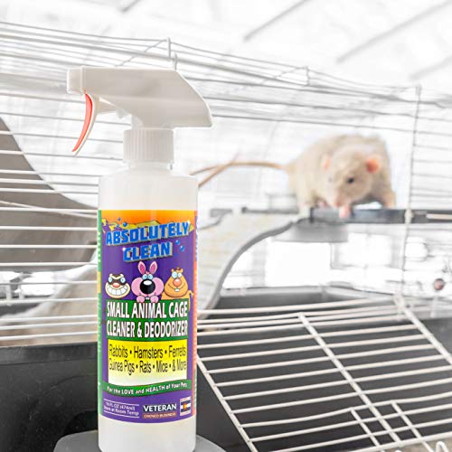 Absolutely Clean Amazing Small Animal Cage Cleaner, Just Spray/Wipe, Easily Removes Messes & Odors - Hamster Cages, Mice, Rat Cage, Guinea Pig Cage, Rabbit Cage, Ferret Cage, Dog Cage - USA Made - Image 5