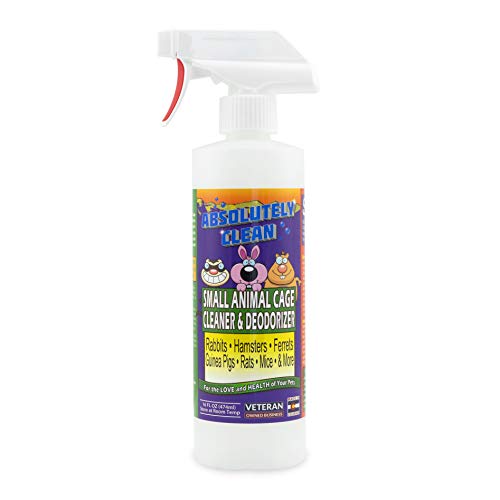 Absolutely Clean Amazing Small Animal Cage Cleaner, Just Spray/Wipe, Easily Removes Messes & Odors - Hamster Cages, Mice, Rat Cage, Guinea Pig Cage, Rabbit Cage, Ferret Cage, Dog Cage - USA Made - Image 1