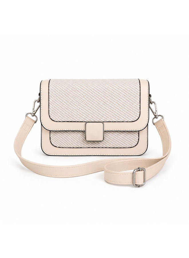 Elegant women's leather shoulder bag with a gold metal clasp - Image 3