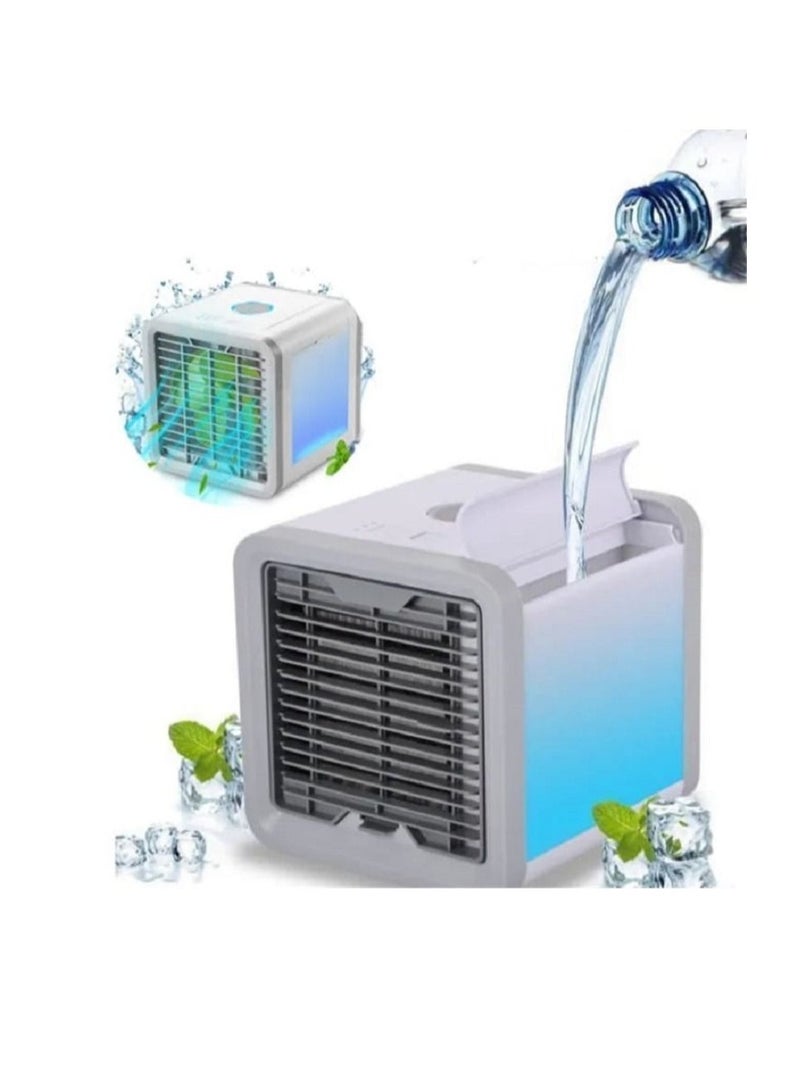 Mini Air Cooler Cooling USB Fan Conditioner With Colorful LED Portable Desk Room  - Image 1