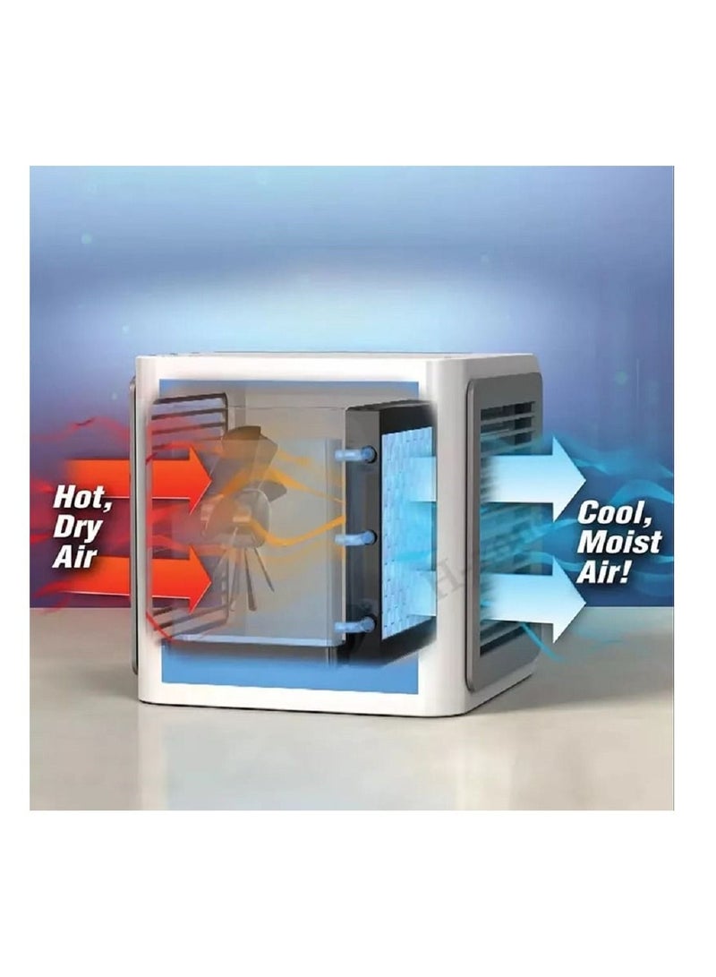 Mini Air Cooler Cooling USB Fan Conditioner With Colorful LED Portable Desk Room  - Image 4