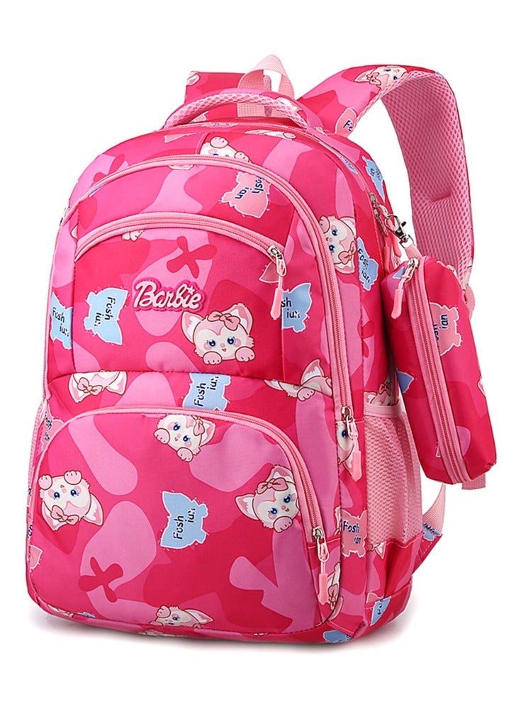 باربي 2 2 مجموعة من علب علب الظهر الوردية  للحيوانات في الحرم الجامعي - Image 1