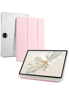 General Smart cover Compatible with Honor Pad 9 12.1inch 2024, PU+TPU ultra-thin and ultra soft leather case, automatic sleep/wake/slot with pen holder 