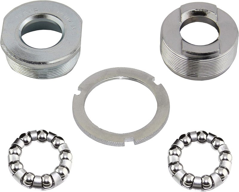 Bicycle Bottom Bracket Cup Set for 3-Piece Cranksets 1.37x24 tpi