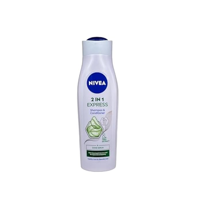 NIVEA 2in1 Pflege Express Mildes Shampoo & Spülung (250 ml), intensives Pflegeshampoo mit Aloe Vera, Haarshampoo für Pflege in kürzester Zeit - Image 5