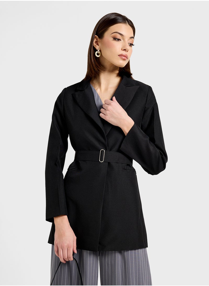 ELLA Belted Blazer  - Image 1