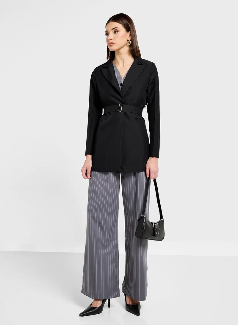 ELLA Belted Blazer