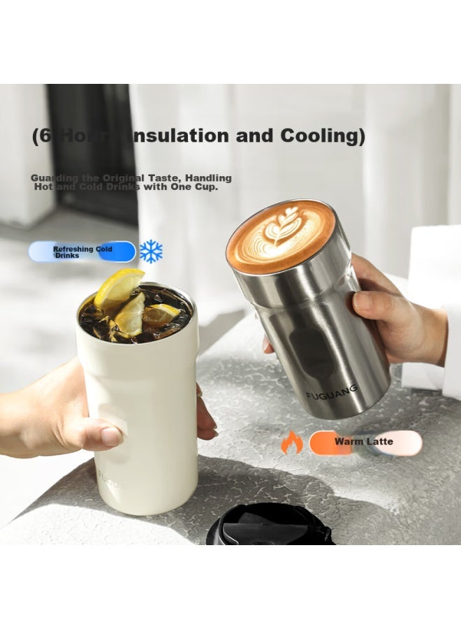 Tomimitsu Fuguang Coffee Mug, 316l Stainless Steel Insulated Cup, For Men And Women, Students, Tea Cup, Office, Car, Portable Water Cup - Image 4
