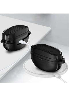 نيبمينينت غطاء واقي متوافق مع Sony WF1000XM5، مصنوع من TPU المقاوم للصدمات مع خطاف (ألياف الكربون باللون الأسود)  - Image 3