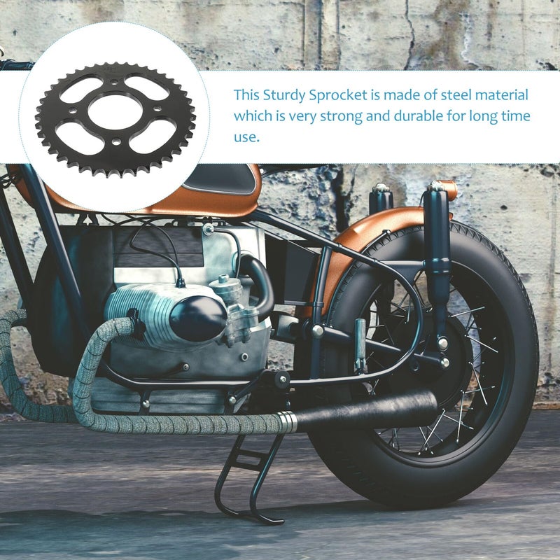 Steel Motorcycle Rear Sprocket Chain Gear Off Road Bike Wear Resistant Replacement Part - Image 5