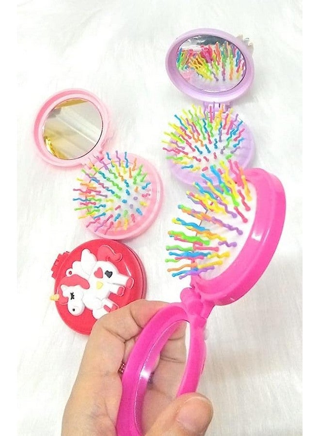 Tera13 TERA 13 Returm Gifts For Kids Hair Comb For Girls (6 Pcs) Unicorn Hair Brush For Girls, Hair Comb For Kids, Kanjak Gifts, Birthday Gifts Hair Comb Brush For Girls - Image 3