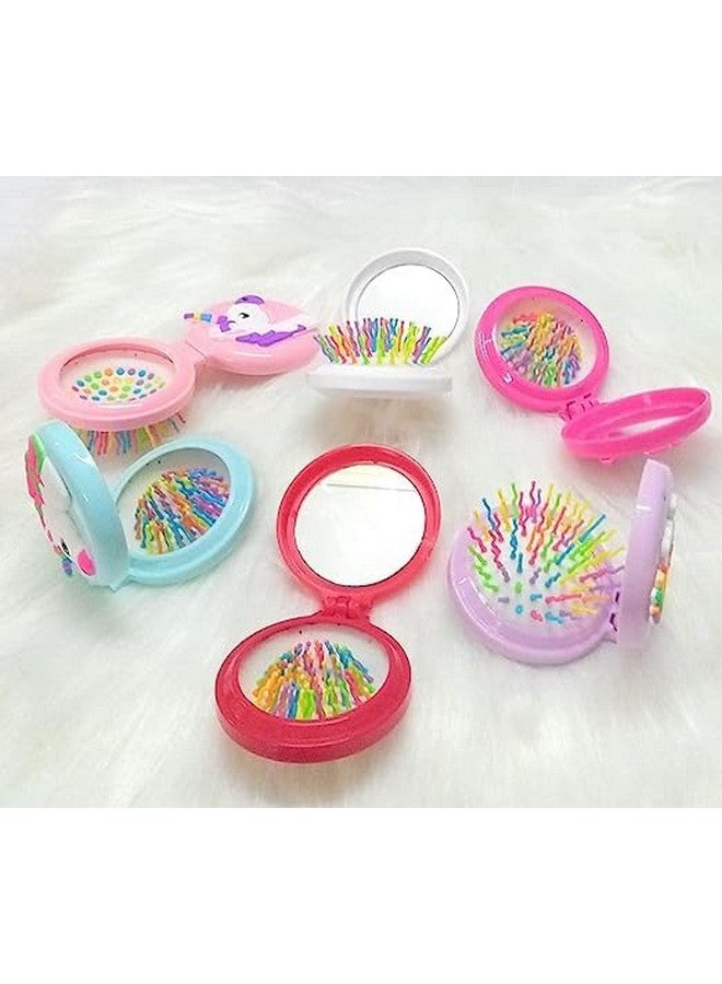 Tera13 TERA 13 Returm Gifts For Kids Hair Comb For Girls (6 Pcs) Unicorn Hair Brush For Girls, Hair Comb For Kids, Kanjak Gifts, Birthday Gifts Hair Comb Brush For Girls - Image 1