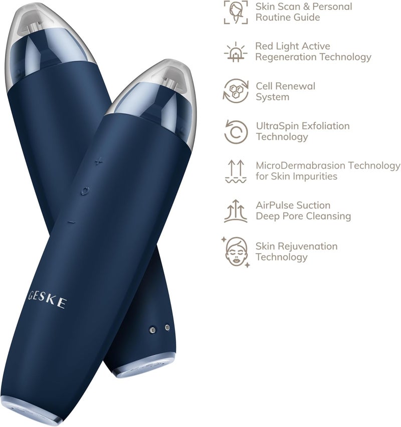 GESKE SmartAppGuided™ MicroDermabrasion Blackhead Remover | 7 in 1 | Blackhead Remover | Electric Pore Cleaner | Innovative Vacuum Cup | Beauty Tool | Skin Cleansing Device | Skincare Device - Image 4