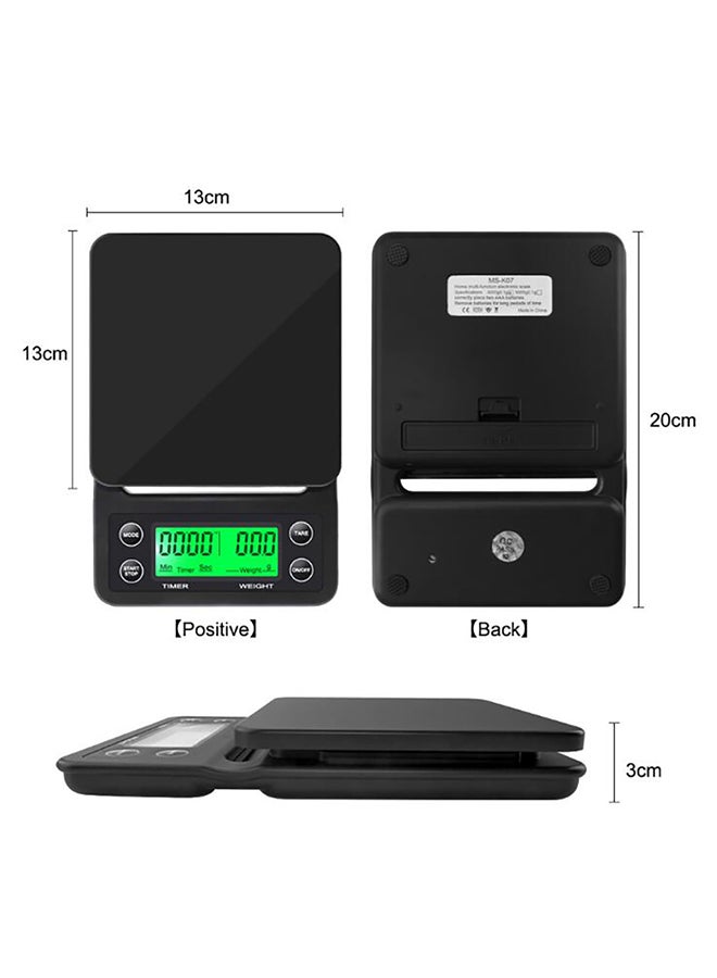 عربست ميزان كهربائي لتقطير القهوة بشاشة LCD أسود/أخضر - Image 3