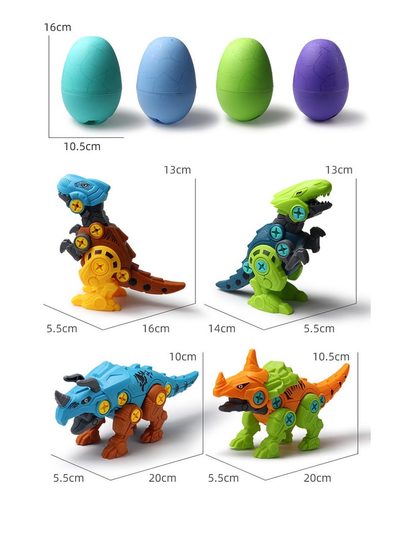 Generic assembling dinosaur building blocks，dinosaur egg，DIY toys, educational assembling toys for children and adults，yellow egg and yellow dinosaur  - Image 2