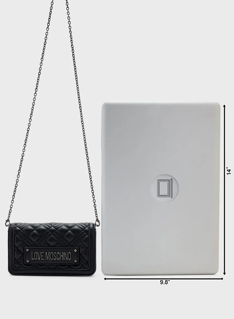 Love Moschino Quilted Flap Over Crossbody