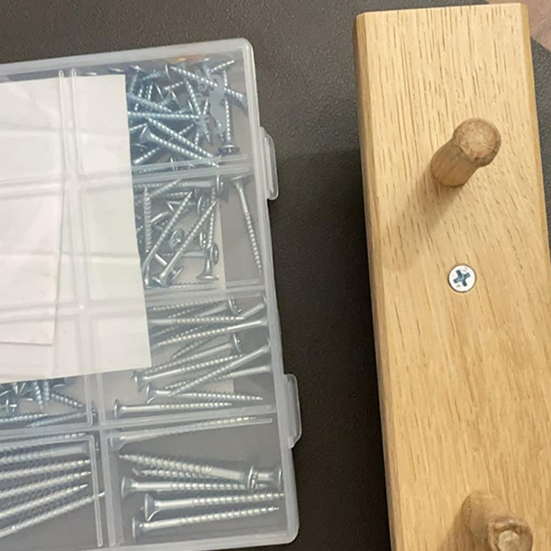 مجموعة مسامير فولاذ الكربون ذاتية التنقيط برأس مسطح 100 قطعة - Image 4